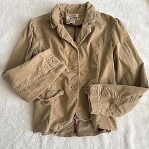 Y2k office siren tan blazer